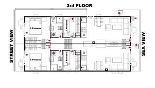Апартаменты D&D Apartments Тиват Апартаменты с 2 спальнями и видом на море-1